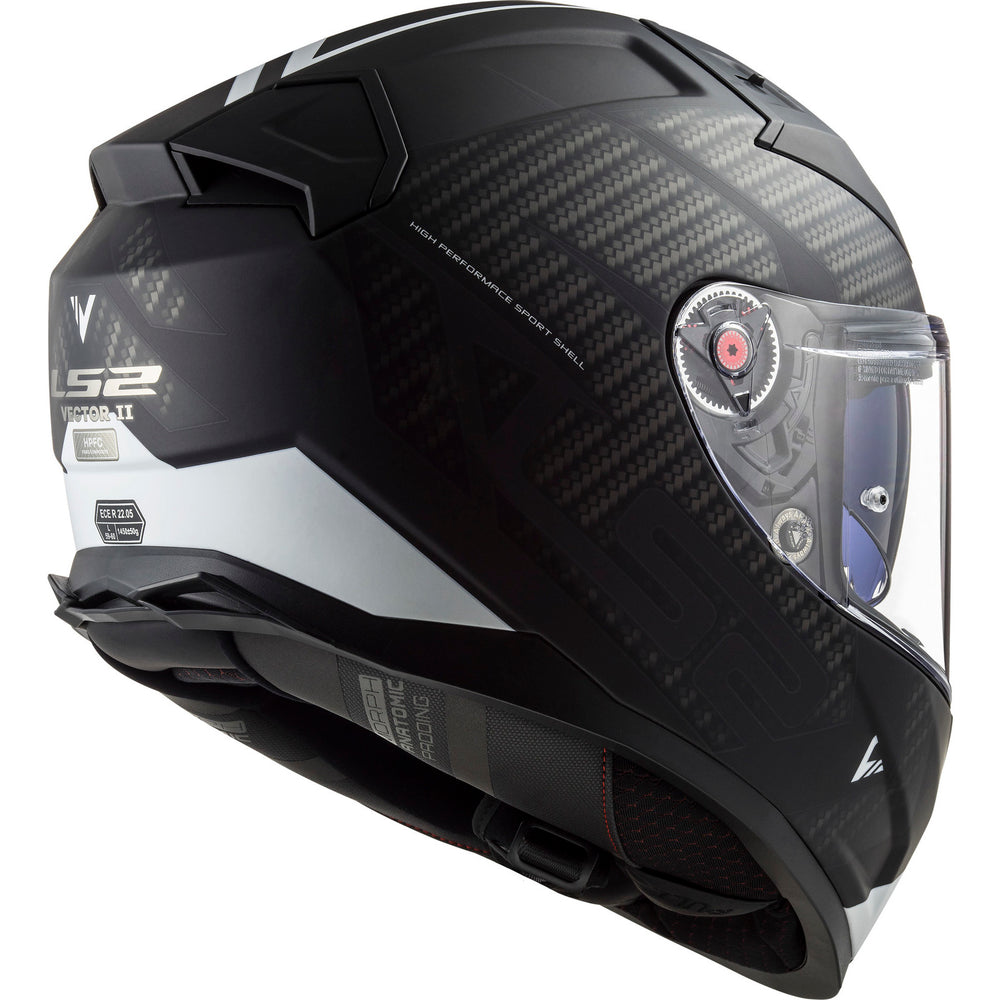 LS2 FF811 Vector II Splitter Motorcycle Helmet - Black White