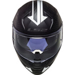 LS2 FF811 Vector II Splitter Motorcycle Helmet - Black White