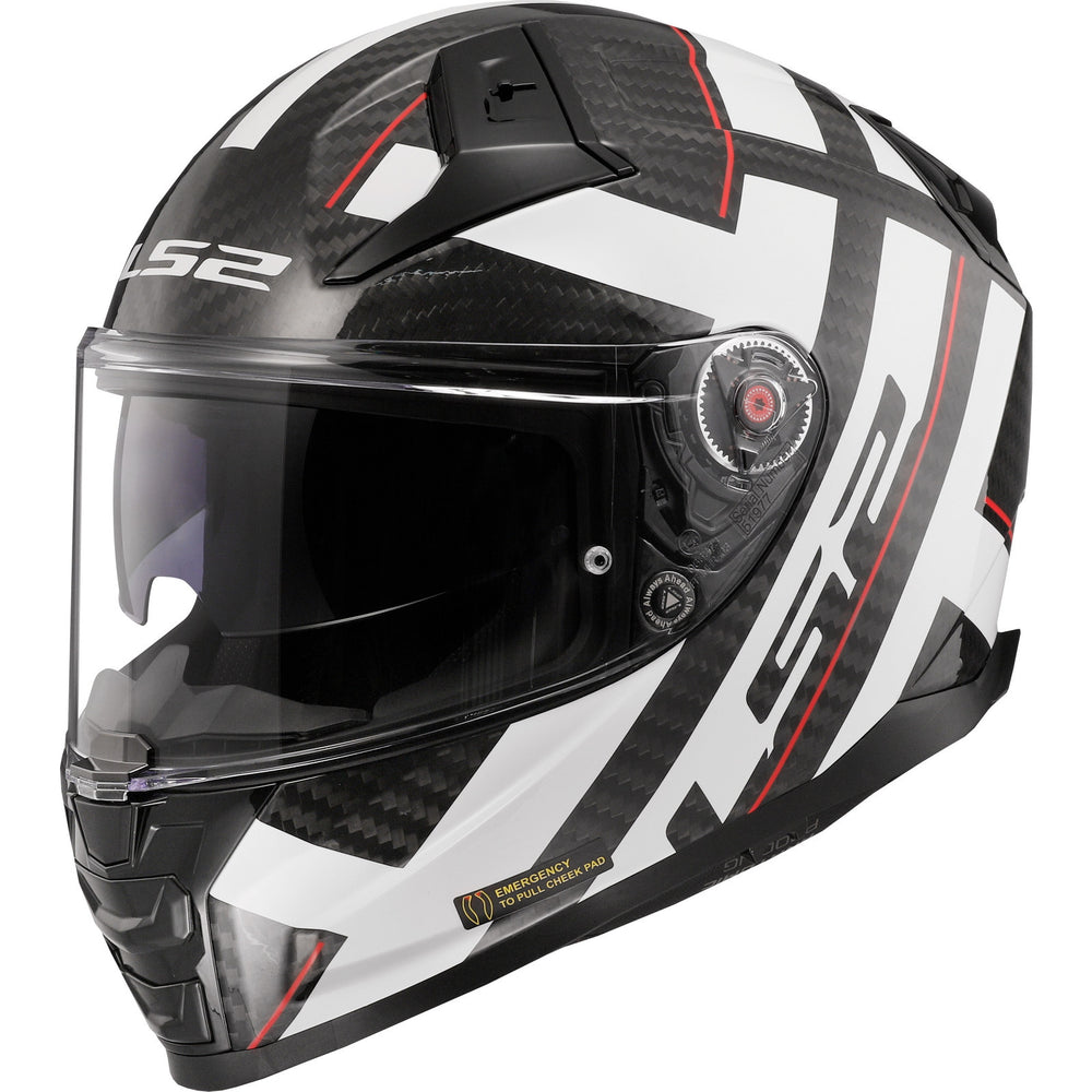 LS2 FF811 Vector II Carbon Strong Motorcycle Helmet โ Ghostbikes