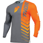 Thor Prime Analog 2024 Motocross Jersey & Pants Charcoal Orange Kit