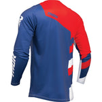 Thor Sector Checker 2024 Motocross Jersey & Pants Navy Red Kit