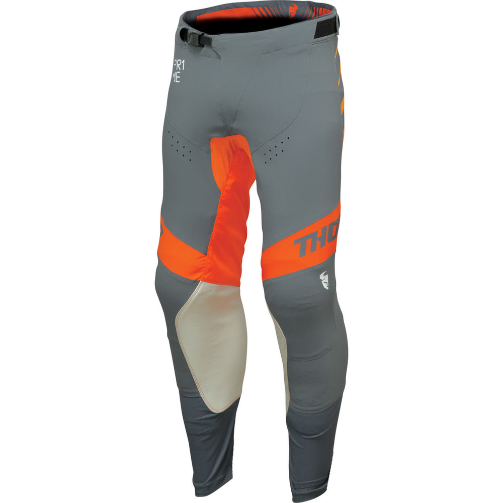 Thor Prime Analog 2024 Motocross Jersey & Pants Charcoal Orange Kit