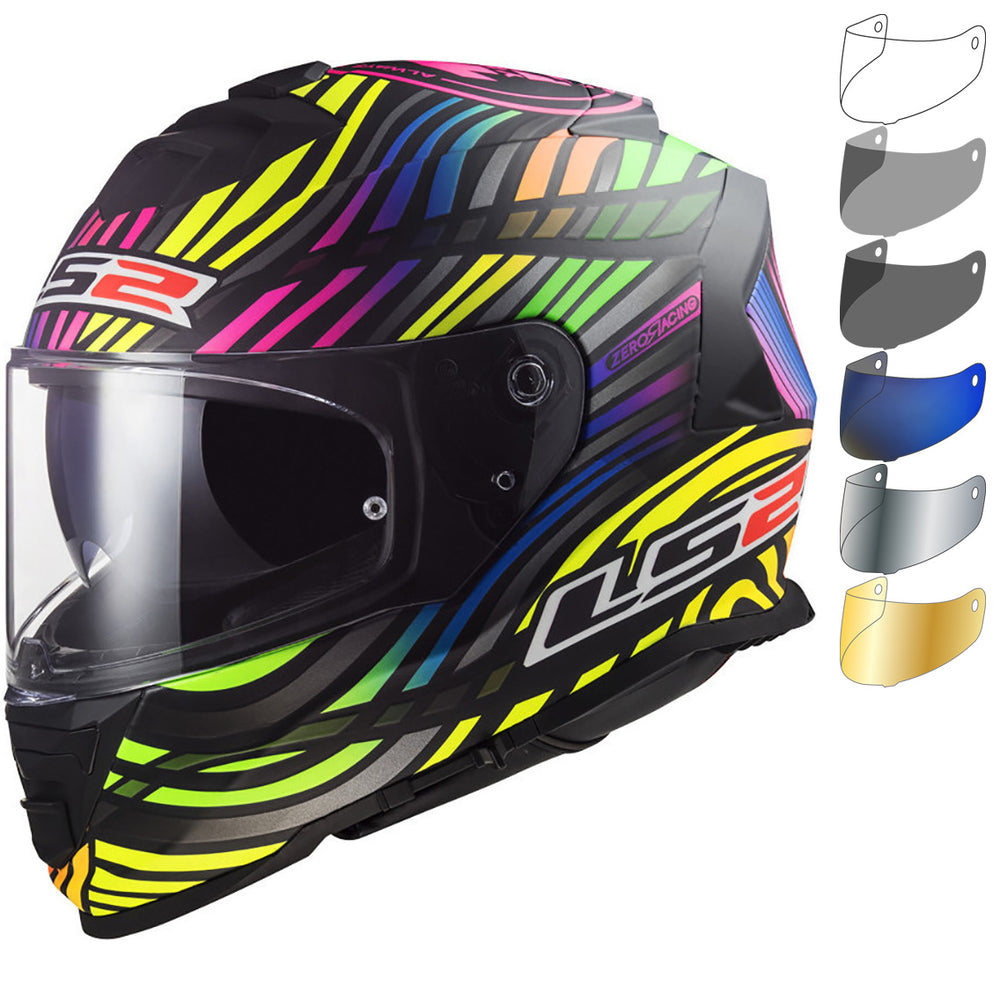 LS2 FF800 Storm II Power Motorcycle Helmet & Visor – Ghostbikes