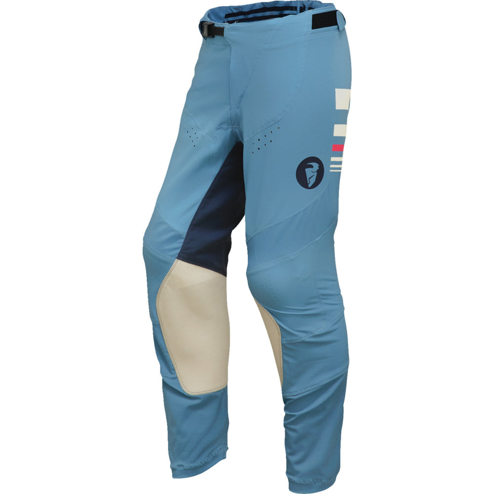 Thor Prime Blaze 2024 Ladies Motocross Jersey & Pants Blue Steel Vintage White Kit
