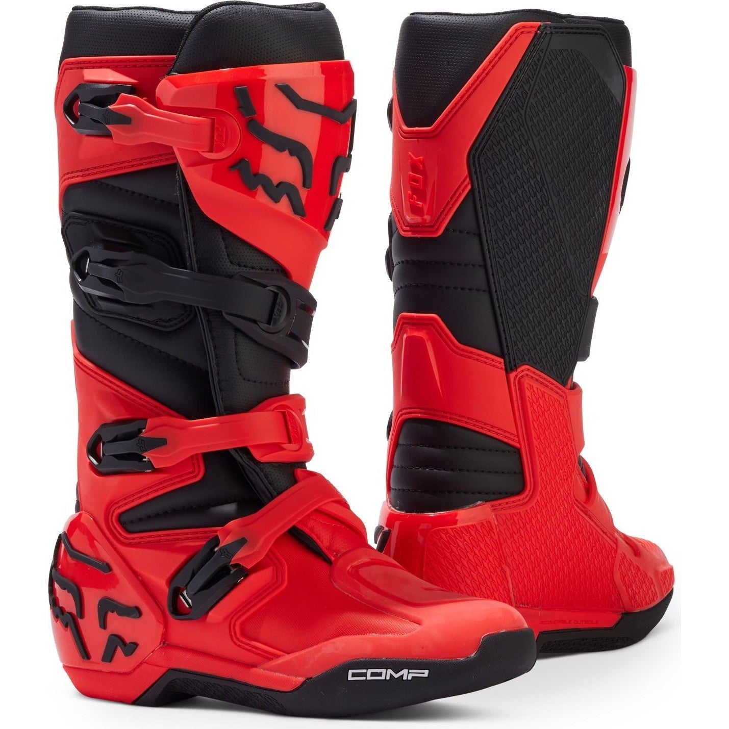 Fox Racing 2024 Comp Youth Motocross Boots - Flo Red – Ghostbikes