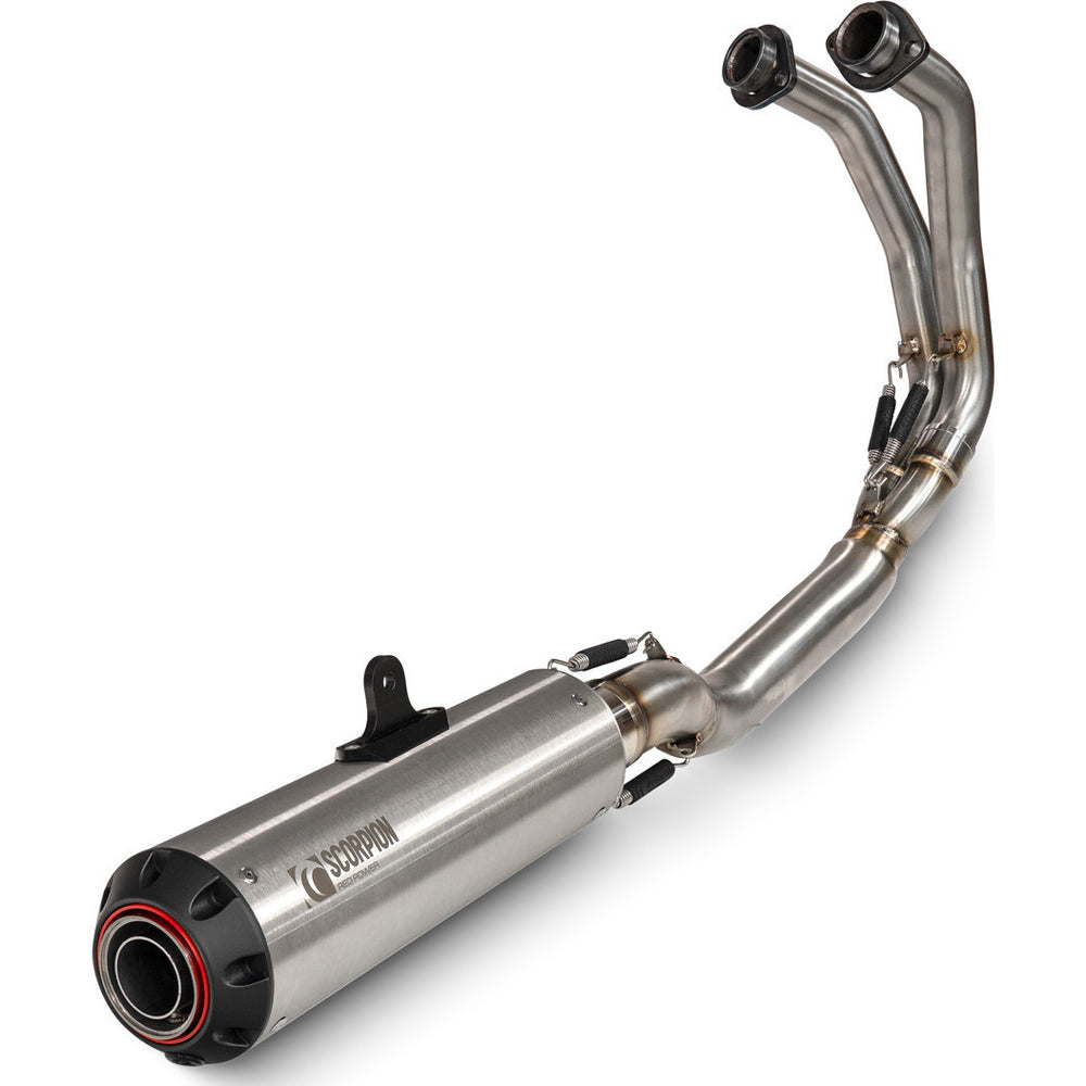 Scorpion Red Power Full System Stainless Steel Exhaust for Kawasaki Z650 2020 - 2023