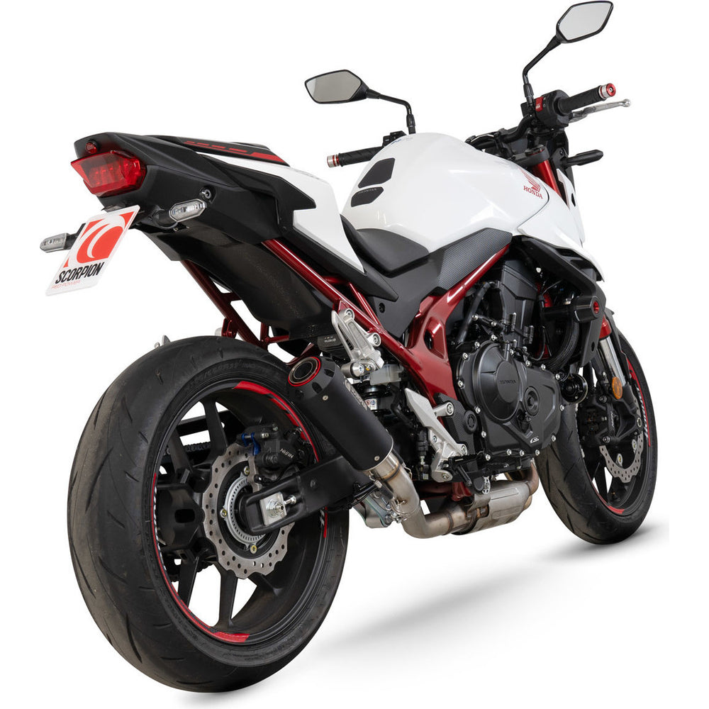 Scorpion Red Power Black Ceramic Slip-On Exhaust For Honda CB750 Hornet 2023