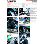 Scorpion Serket Taper Full System Carbon Fibre Exhaust for Kawasaki Ninja 650 2023