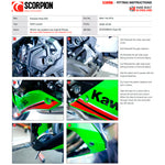 Scorpion Serket Taper Full System Carbon Fibre Exhaust for Kawasaki Ninja 650 2023