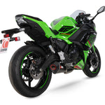 Scorpion Serket Taper Full System Carbon Fibre Exhaust for Kawasaki Ninja 650 2023
