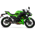 Scorpion Serket Taper Full System Carbon Fibre Exhaust for Kawasaki Ninja 650 2023