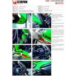 Scorpion Serket Taper Full System Carbon Fibre Exhaust for Kawasaki Ninja 650 2023
