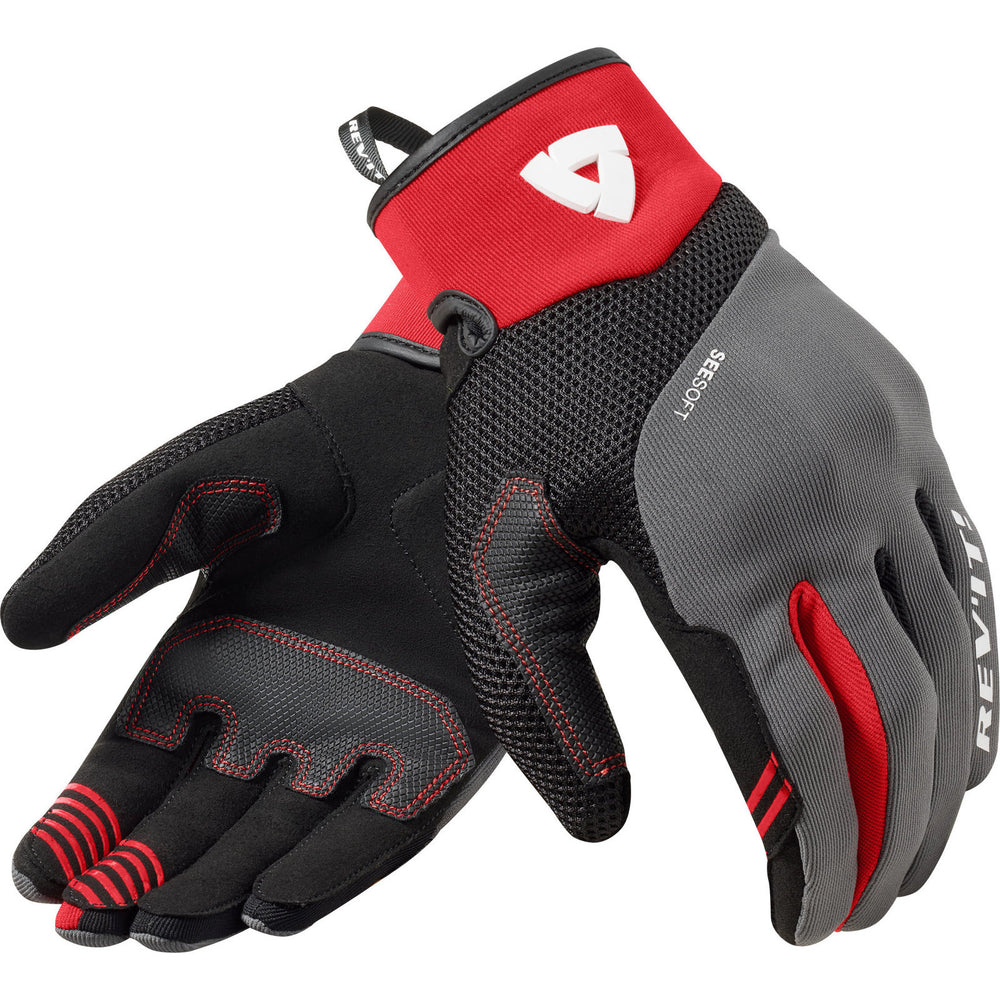 Rev It Endo Motorcycle Gloves 3XL Grey Red