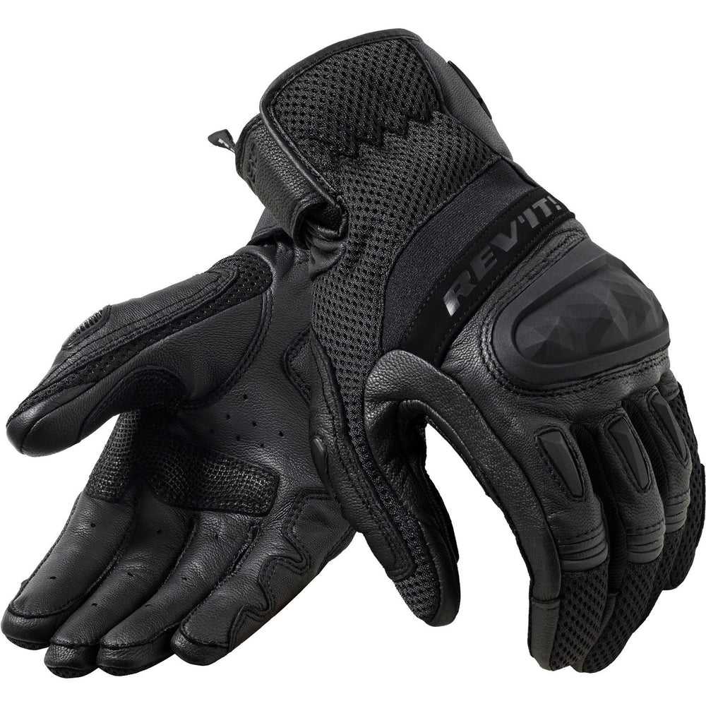 Rev It Dirt 4 Leather Motorcycle Gloves 3XL Black