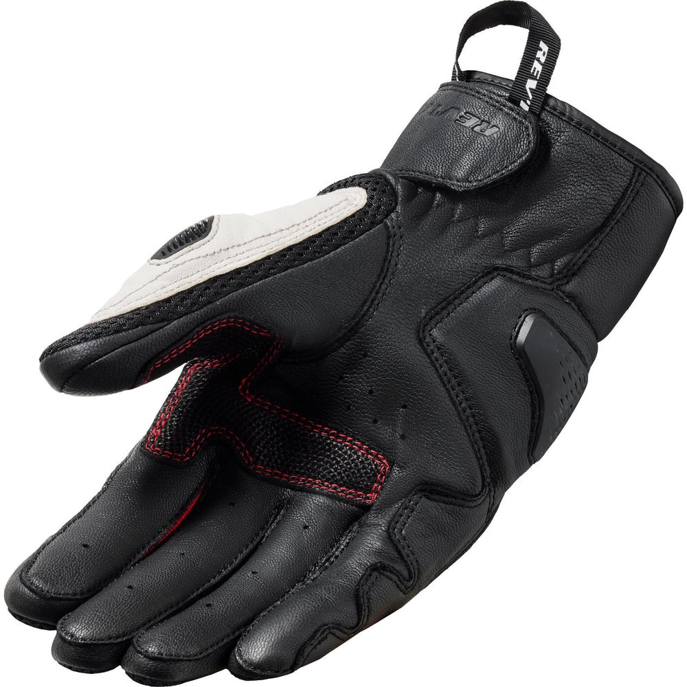 Rev It Dirt 4 Leather Motorcycle Gloves 3XL Black Red