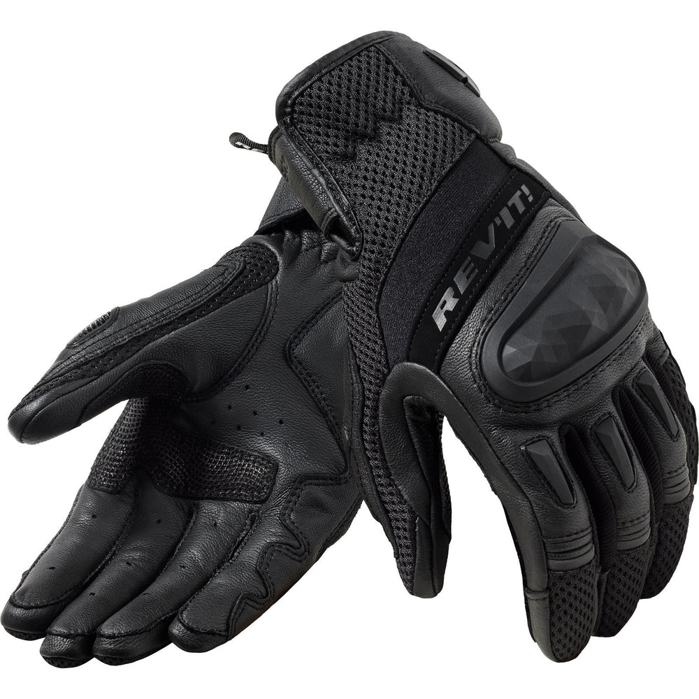 Rev It Dirt 4 Ladies Leather Motorcycle Gloves L Black
