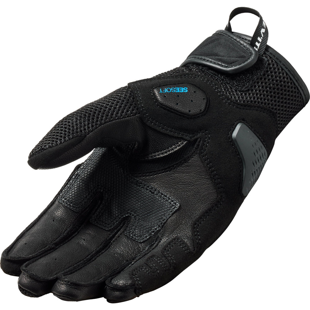 Rev It Ritmo Leather Motorcycle Gloves 3XL Black