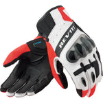 Rev It Ritmo Leather Motorcycle Gloves XXL Black Neon Red