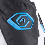 ARMR Eyoshi 3.0 WP Motorcycle Jacket - Black Light Grey Blue