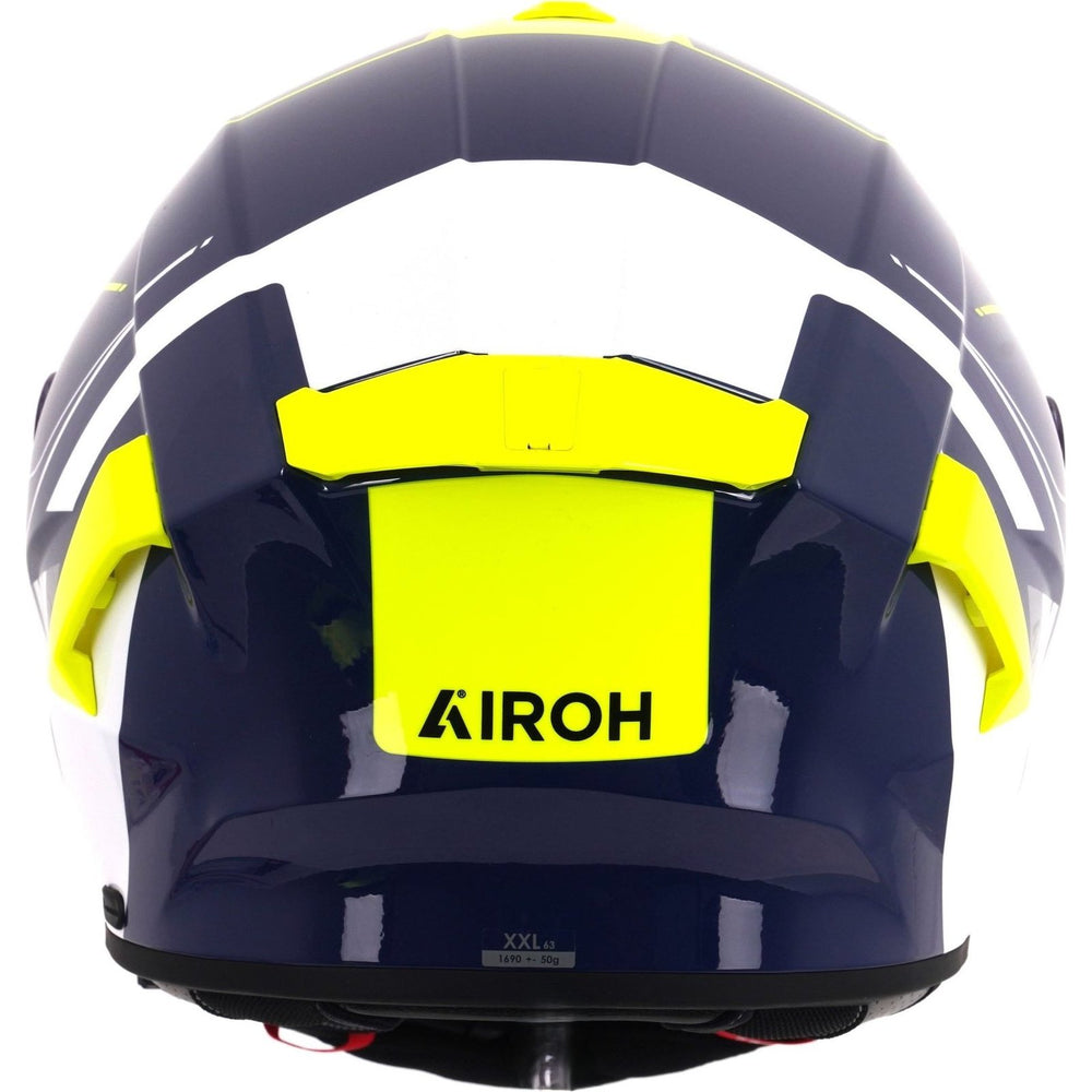 Airoh Spark 2 Chrono Motorcycle Helmet - Blue Yellow