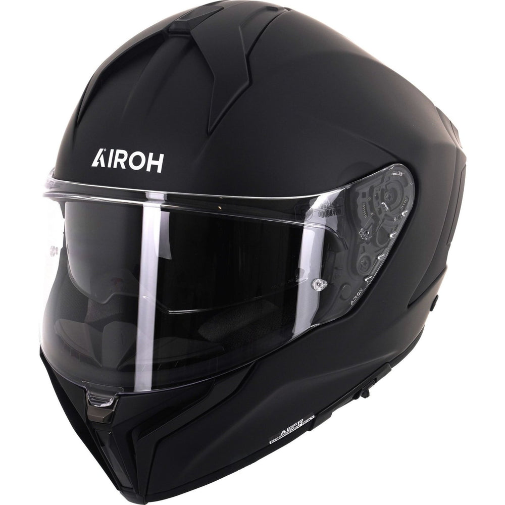 Airoh Black Moto Helmet Airoh Matryx Color Motorcycle Helmet Matt