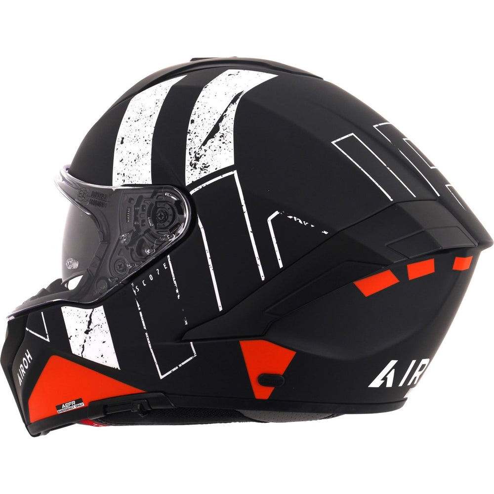 Airoh Matryx Scope Motorcycle Helmet - Matt Orange