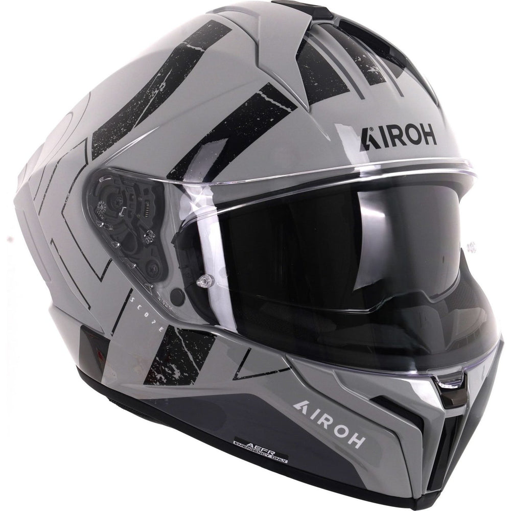 Airoh Matryx Scope Motorcycle Helmet - Light Grey