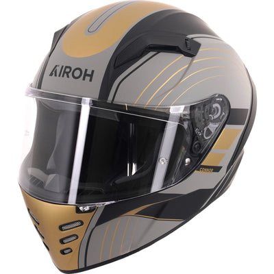 Airoh Connor Achieve Motorcycle Helmet - Matt Bronze