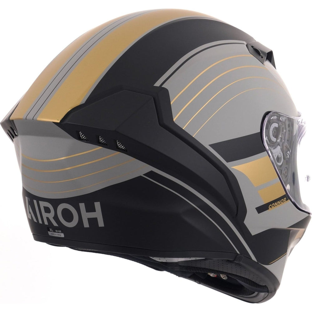 Airoh Connor Achieve Motorcycle Helmet - Matt Bronze