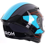 Airoh Connor Dunk Motorcycle Helmet - Black Grey Turquoise