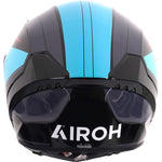 Airoh Connor Dunk Motorcycle Helmet - Black Grey Turquoise