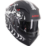 Airoh Connor Myth Motorcycle Helmet - Matt Black White
