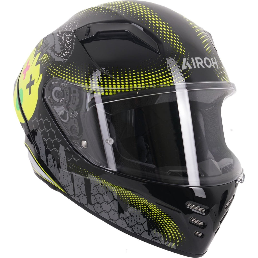 Airoh Connor Gamer Motorcycle Helmet - Black Yellow