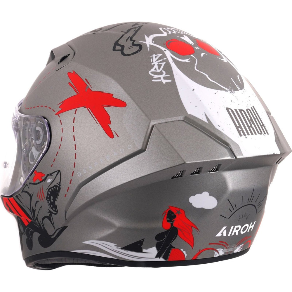 Airoh Connor Desperado Motorcycle Helmet - Matt Orange