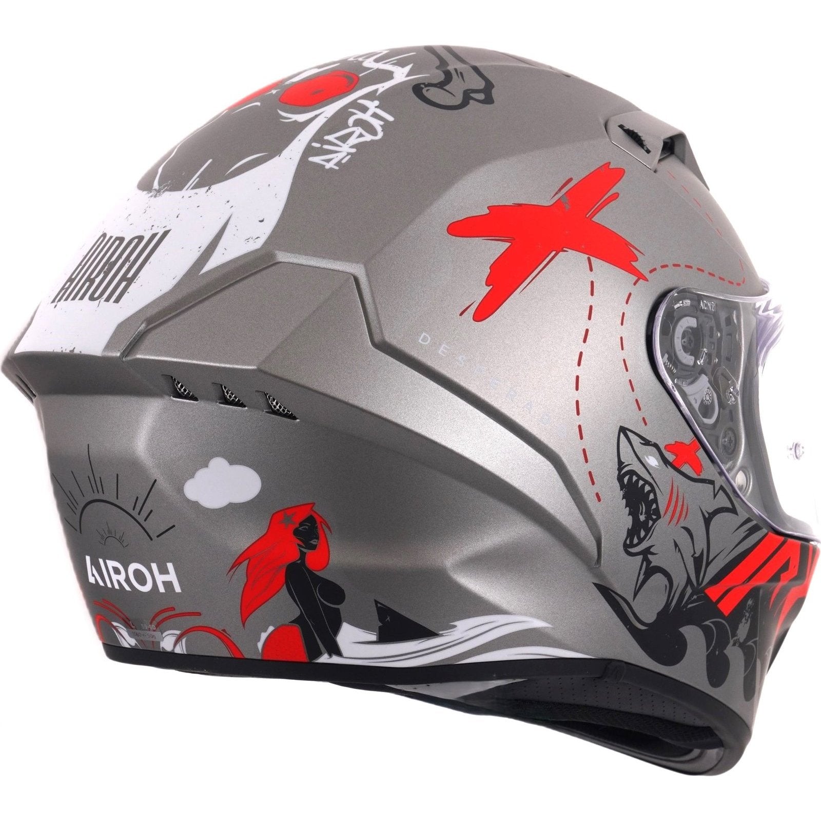 Airoh Connor Desperado Motorcycle Helmet - Matt Orange – Ghostbikes