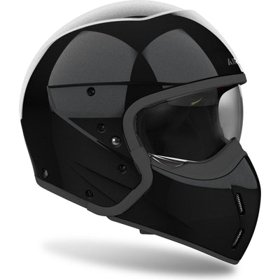 Airoh J110 Color Convertible Motorcycle Helmet - Glitter Black