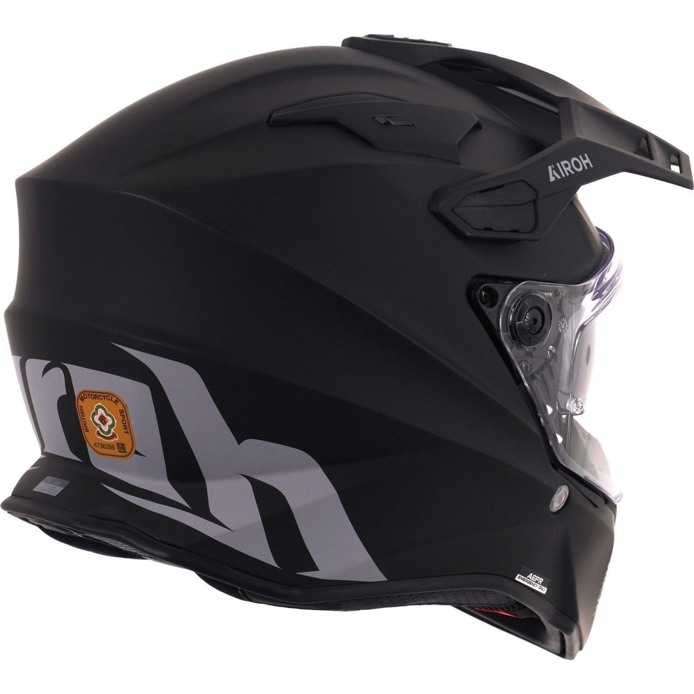 Airoh Commander 2 Color Dual Sport Helmet - Matt Black (55-56cm