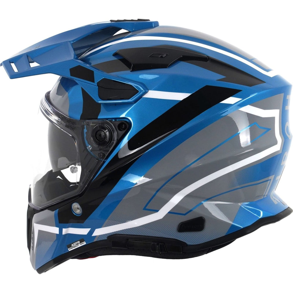 airoh blue helmet Airoh Commander 2 Mavick Dual Sport Helmet