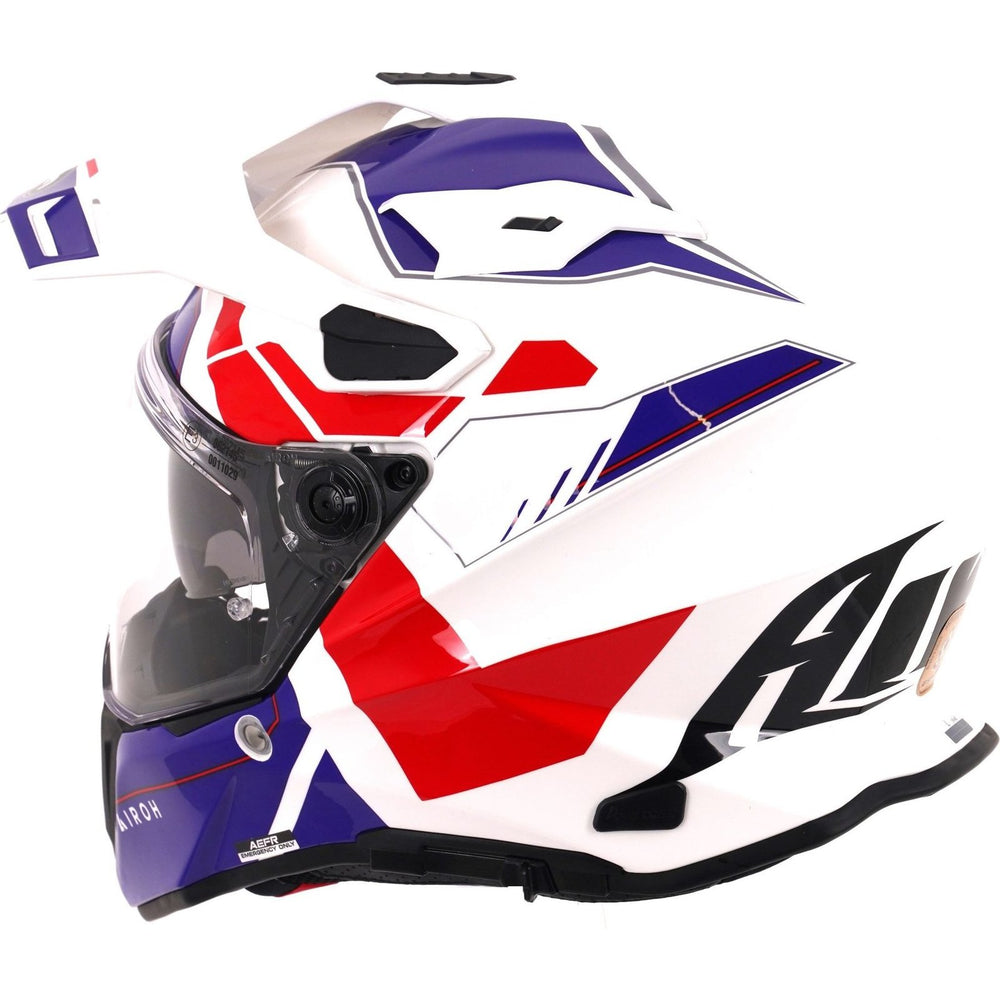 Airoh Commander 2 Reveal Dual Sport Helmet - Blue Red