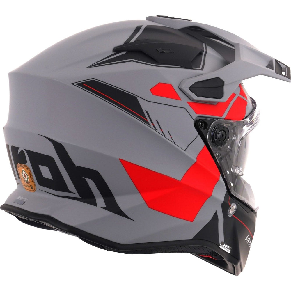 Airoh Commander 2 Reveal Dual Sport Helmet - Matt Red Fluo