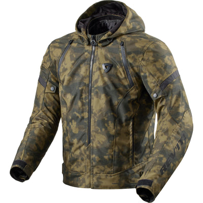 Rev It Flare 3 H2O Motorcycle Jacket - Camo Dark Green