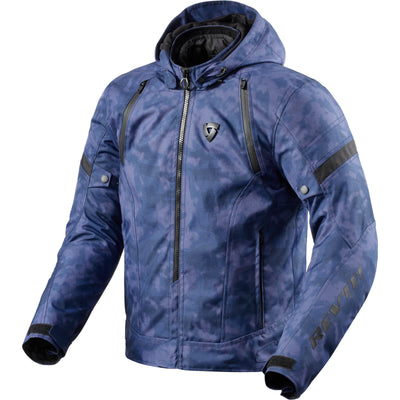 Rev It Flare 3 H2O Motorcycle Jacket - Camo Blue