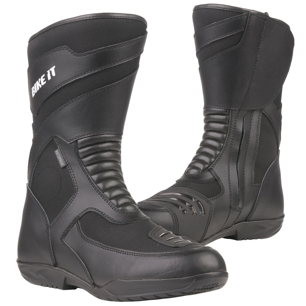 Bike It Veles Motorcycle Boots - Black
