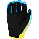 Troy Lee Designs Flowline Faze Motocross Gloves - Blue Yellow