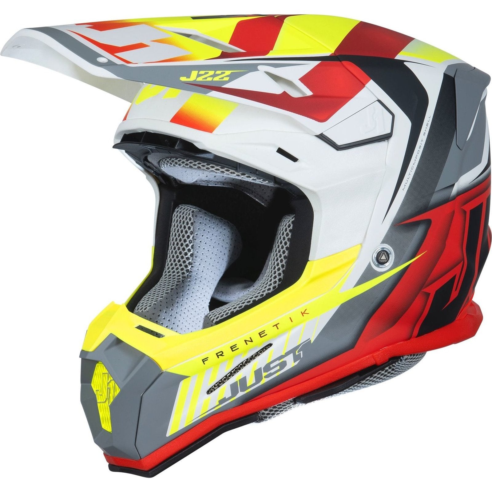 JUST1 J1 フルフェイスヘルメット レッド/グレー迷彩モトクロスオフロード Just1 - Just1 Helmets | Just1 Motocross Helmets | Just1 Enduro