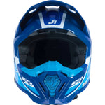 Just1 J40 Flash Motocross Helmet - White Blue
