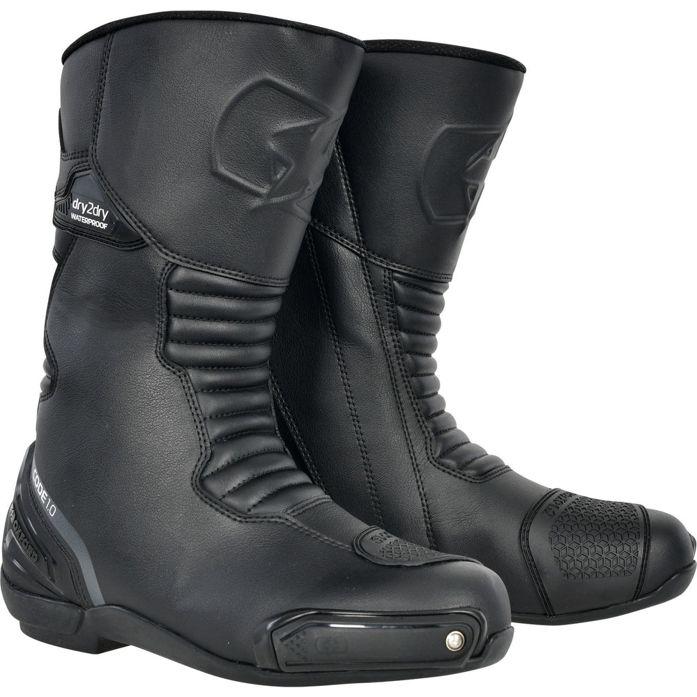 Oxford Code 1.0 Dry2Dry Motorcycle Boots - Black