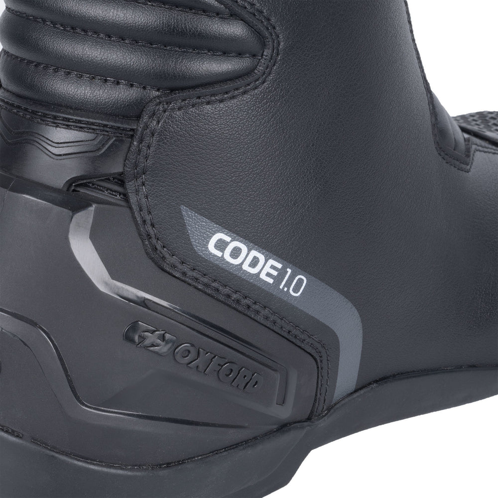 Oxford Code 1.0 Dry2Dry Motorcycle Boots - Black