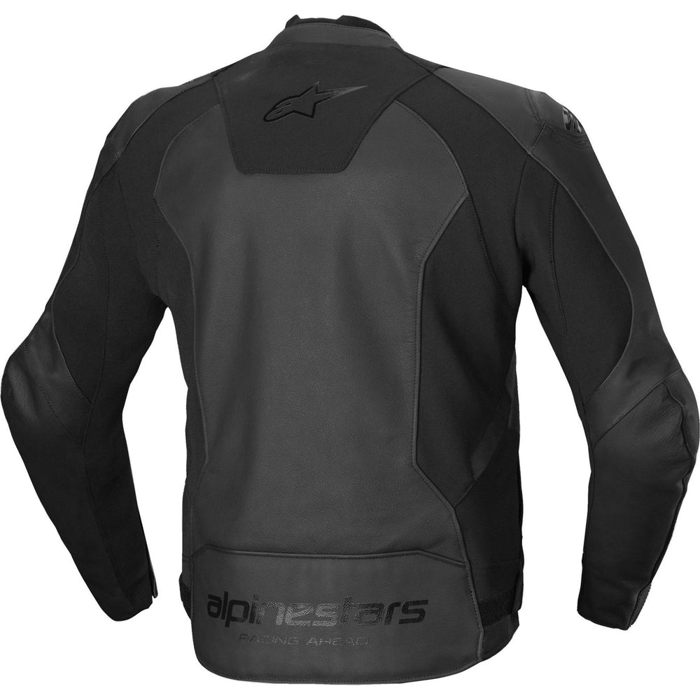 Alpinestars Faster V3 Leather Motorcycle Jacket - Black Black