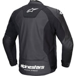 Alpinestars Faster V3 Leather Motorcycle Jacket - Black White